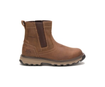 Caterpillar Work Boots South Africa Pelton Steel Toe Brown - Cat Boots For Men - QM5147326